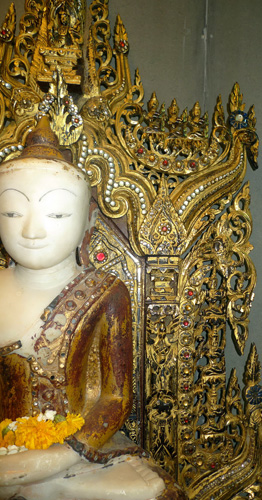 Buddha shrine background Buddha shrine background