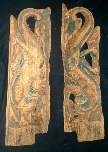 Pair of carved panels Pair of carved panels