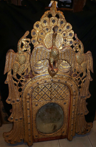 Chief monk armchair background used as a mirror Chief monk armchair background used as a mirror