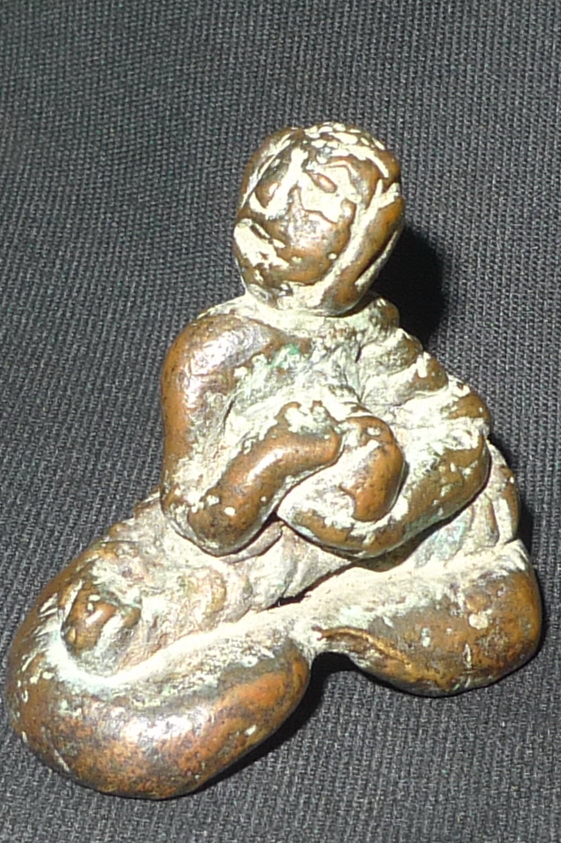 Begging Buddha living under the water amulet