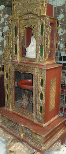 Temple shrine and cupboard, sold empty