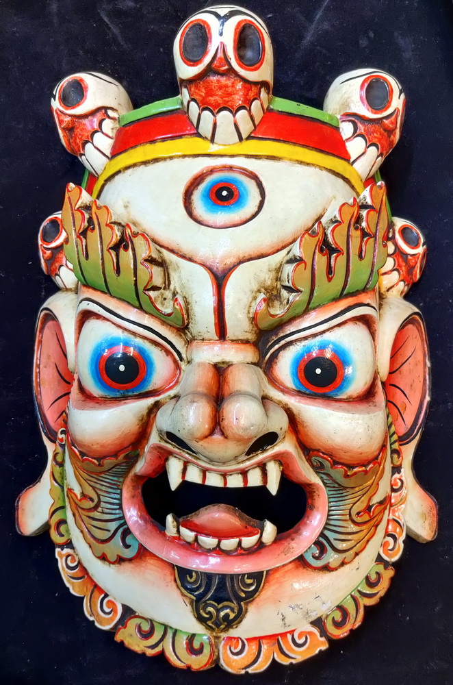 Giant Tibetan deity mask