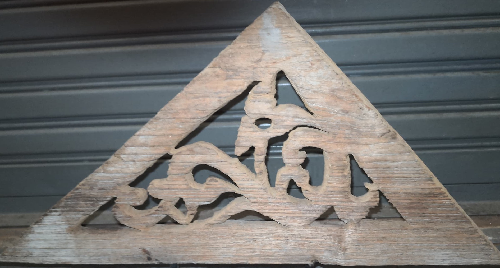 Wooden triangle