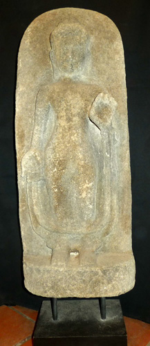 Khmer Buddha bas relief