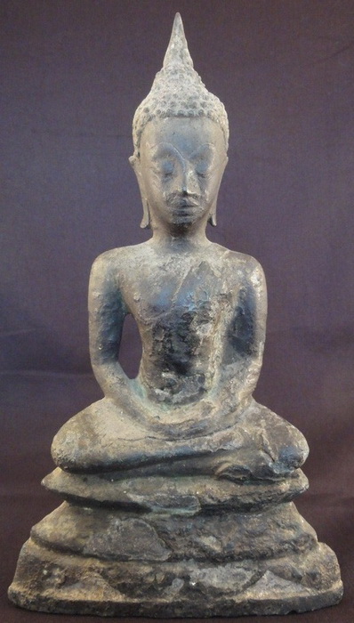 Ayutthaya giant Buddha amulet, located in Europe