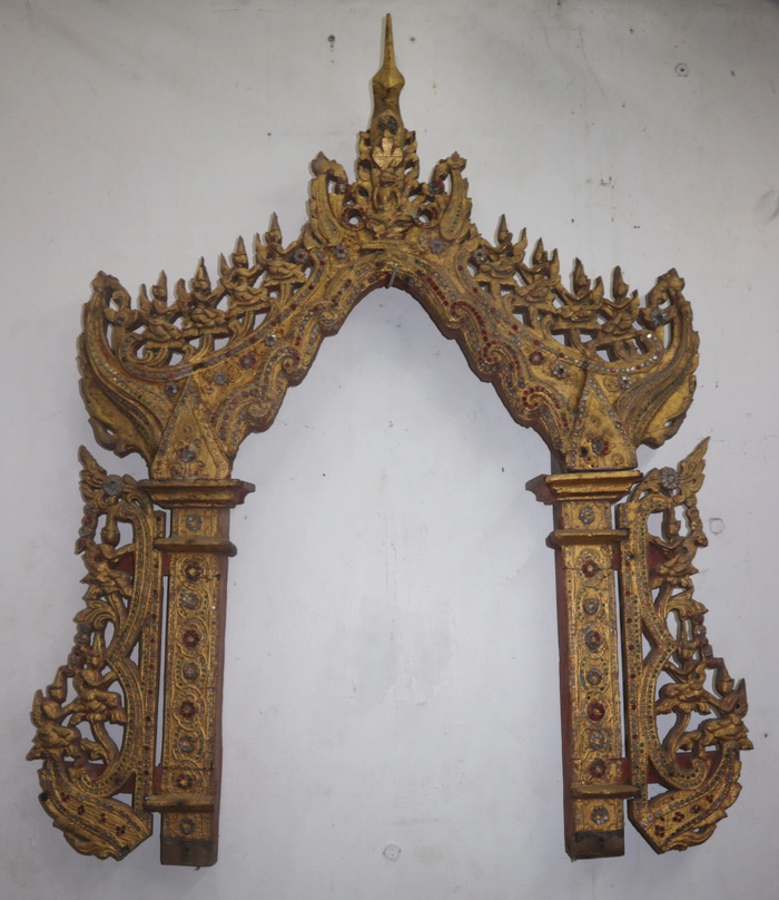 Temple mirror frame