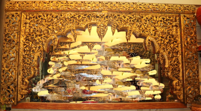 Giant temple mirror frame