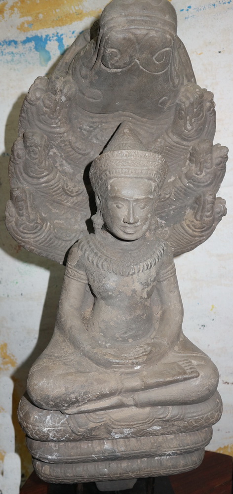 Lopburi Buddha under 7 headed naga