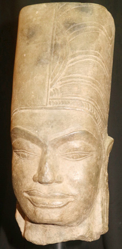 Khmer Vishnu head