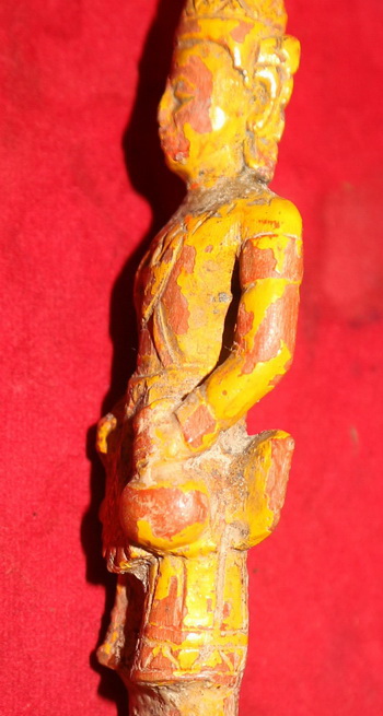 Knife with carved handle