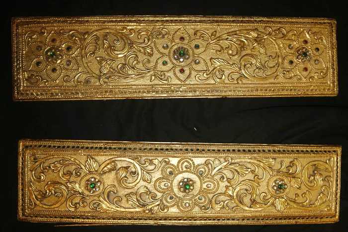 Pair of Buddhist bible covers