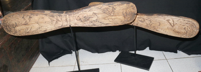 Pair of decorative wood carving