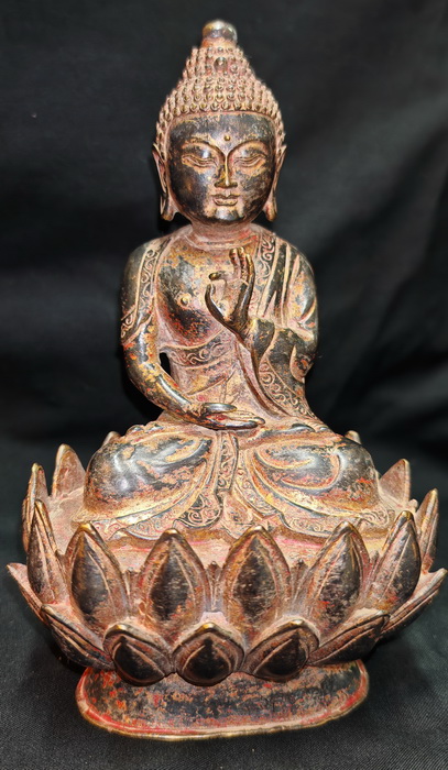 Tibetan Buddha on lotus