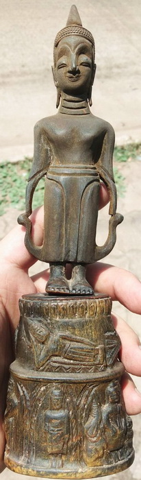 R horn Lao Buddha, located in Laos,