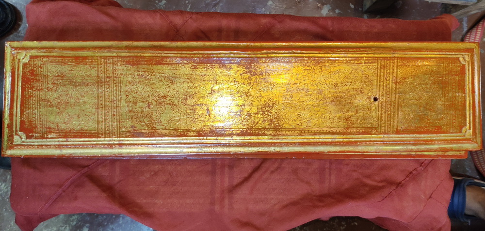 Kammavacca buddhist bible, 16 p. + 2 covers + sheath, $600, 550 €, 20000 thb