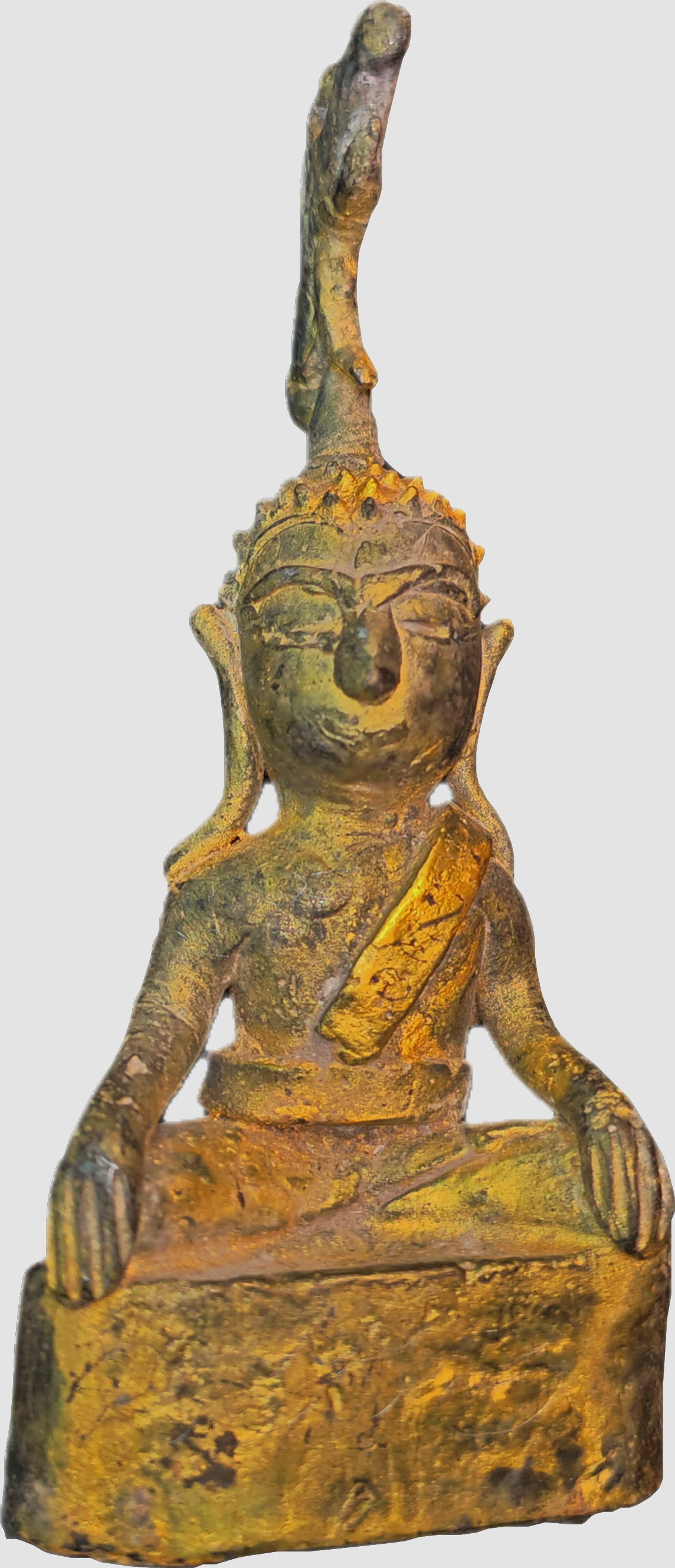 Folk Lao Buddha under naga