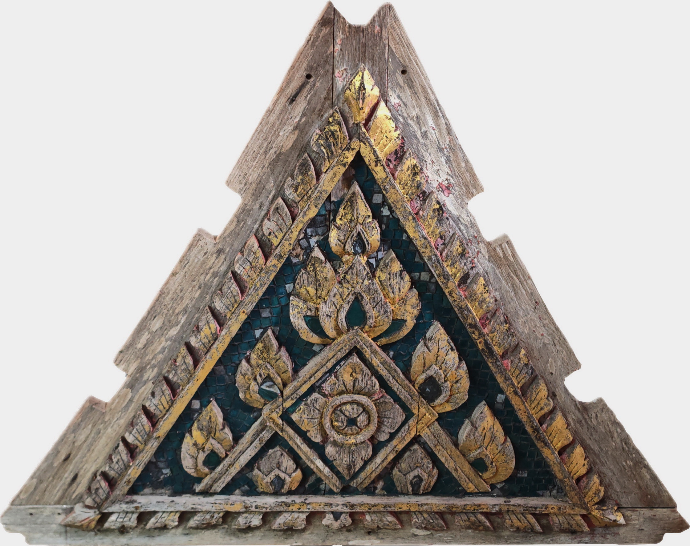 Triangular temple pediment sold by one