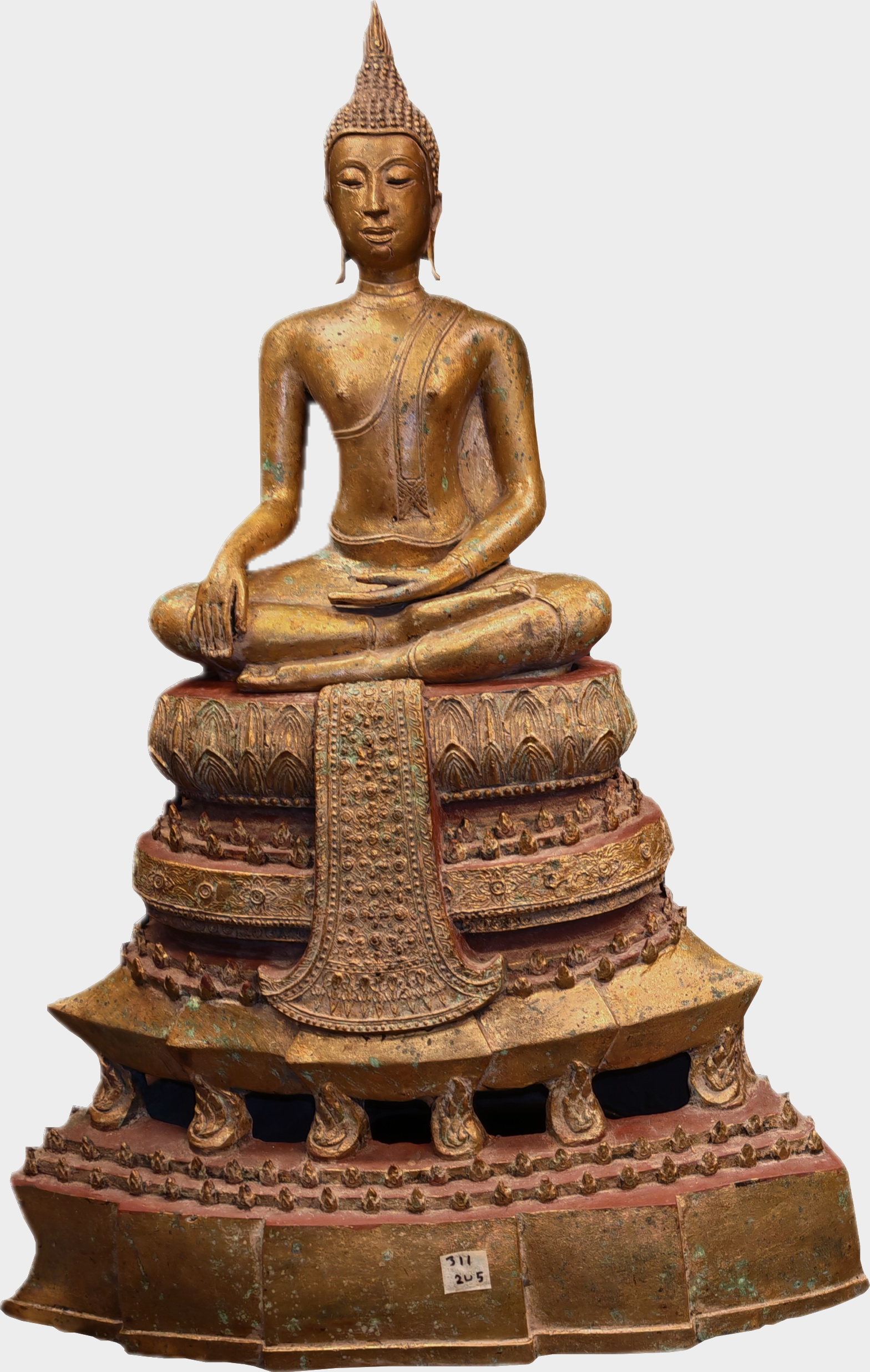 Ayutthaya Buddha on giant base
